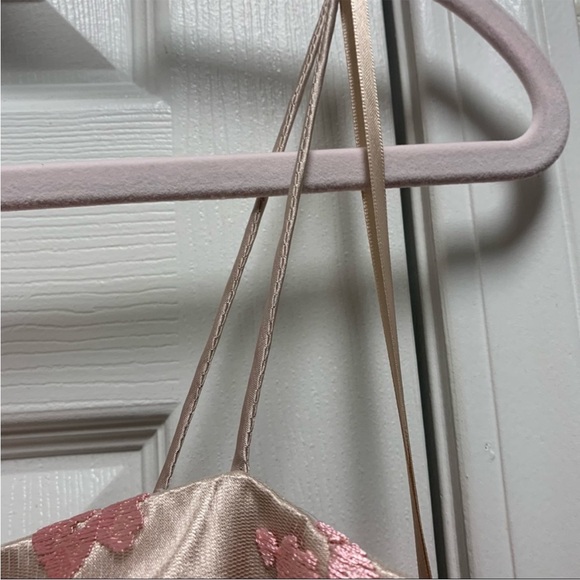 Eliza J Pink Embroidered Floral Formal Fit And Flare Cherry Blossom Dress - Picture 4 of 7